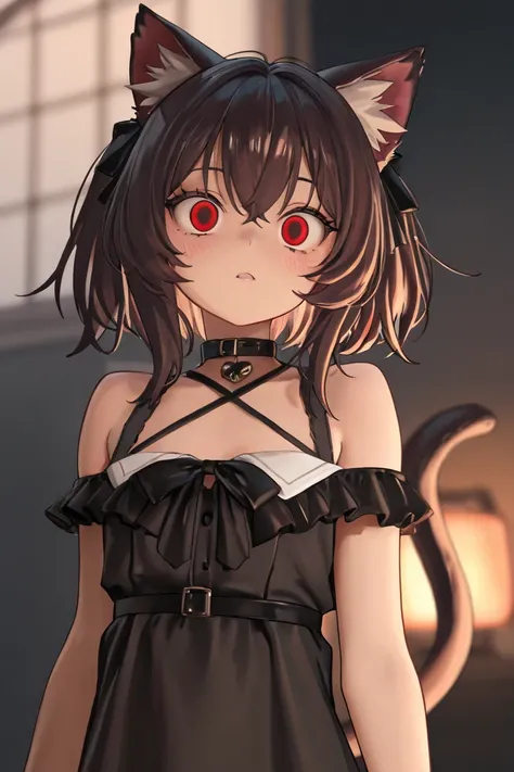 Red-eyed cat girl