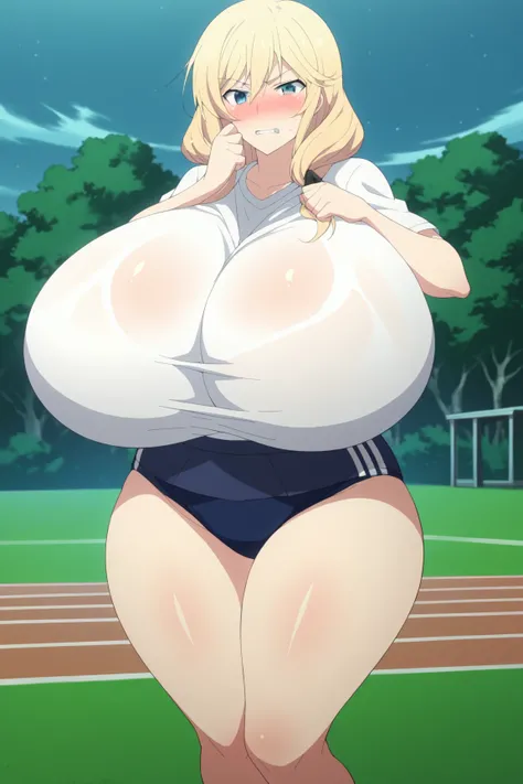 yaegashi nan, senran kagura, senran kagura burst, senran kagura new link,Inazuma , ,, gigantic breasts, gigantic ass, giant thighs, Prompt: masterpiece, score_9, score_8_up, score_7_up, source_anime BREAK 1girl,shiny skin, huge breasts, wide hips, thick th...