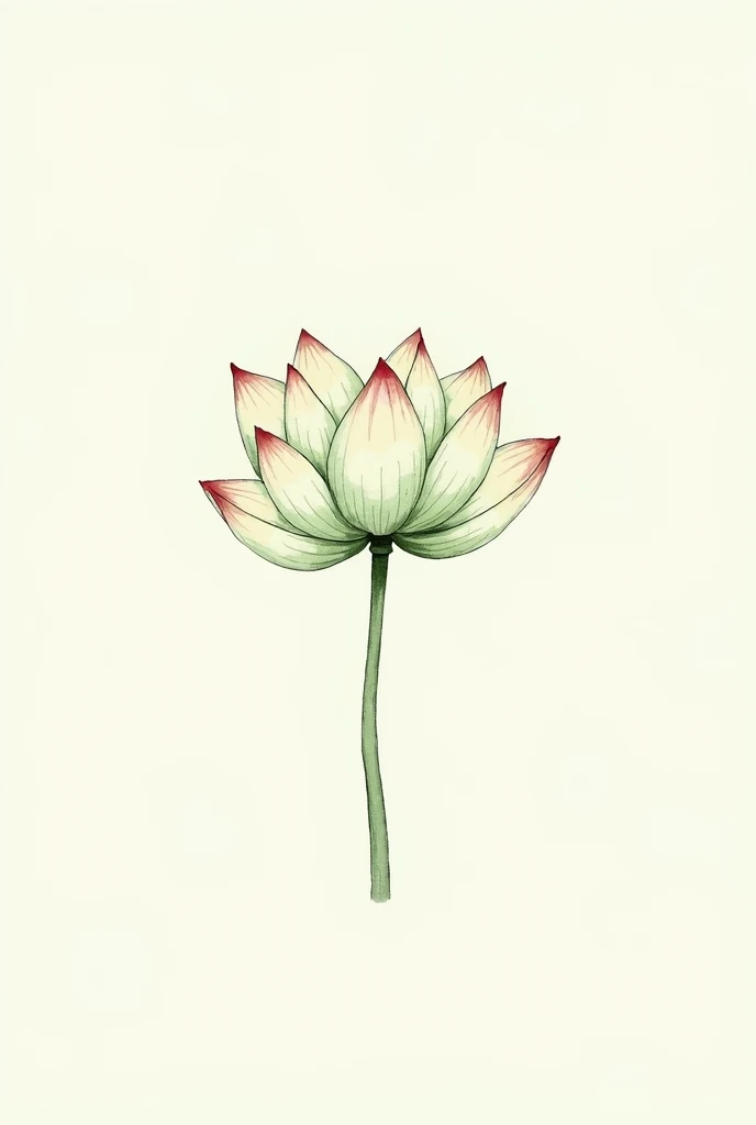 india simpler drawing with more colorful lotus more vibrant