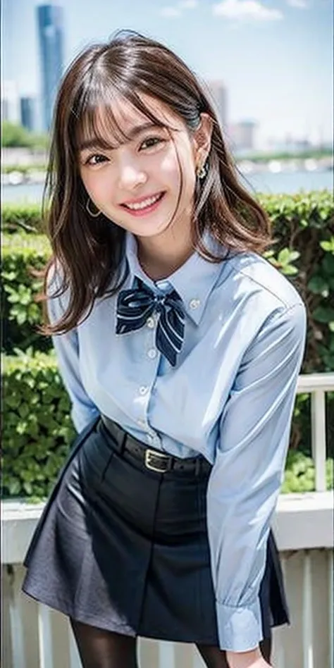 (8k,  best quality , RAW quality, Masterpiece:1.2), ( realistic,  Photorealistic:1.37),  more details, Very plump girl, ( face:1.85), ( button gap ),  full of lesbians , Outside the house, (Tuned Hair:1.5) OL,  black office blazer ,  office skirt, ( pantyh...