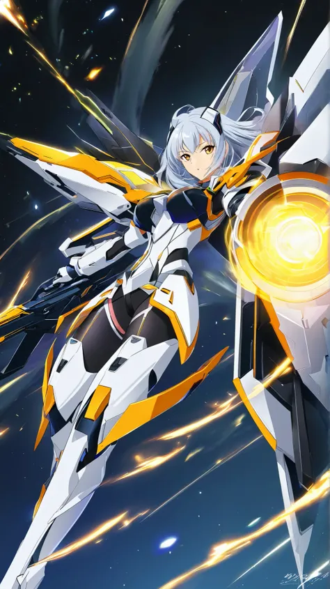 A female character inspired by “Apsalus II” from “Mobile Suit Gundam: The 08th MS Team,” illustrated in a Gundam SEED-inspired style.

Her design fuses a powerful, futuristic aesthetic with the original unit’s massive and aerodynamic features, focusing on ...