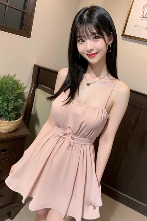                           High-quality images、 focuses on the crotch                       ,bangs、                 black hair、                 semi-long、                   brown eyes   、    Big Breasts    ,                       Cute Comments Model Figures...