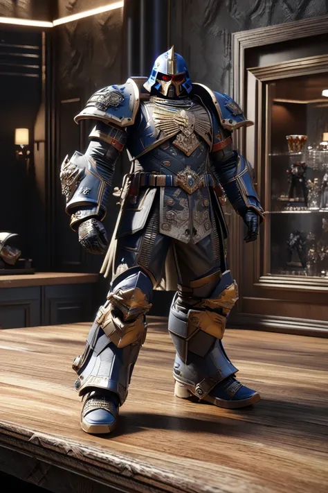 (Warhammer 40000 space marine) wearing a helmet and armor. ( masterpiece,  top quality,  Best quality,  formal art ,  beautiful and aesthetic:1.2),  extremely detailed,( fractal art :1.2), Colorful ,The most detailed. (elegance.  photorealism . Unreal engi...