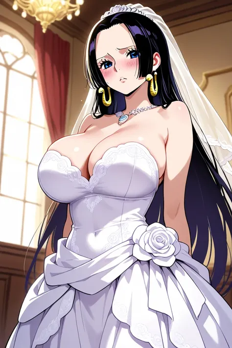 Boa Hancock Wedding Dress Big Breasts, blush, 