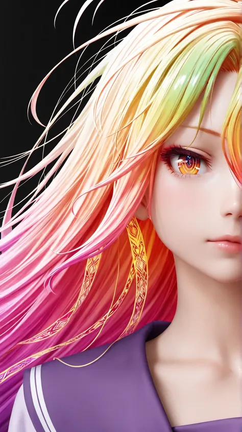 Shiro "no game no life".
(anime style 32K, HDR, UHD, intricate detail, extremely intricate detail, hyperrealistic, extremely realistic, high quality, vivid color, extremely detailed).