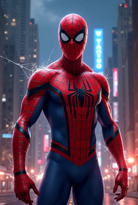 Create a spider-man-themed image with the name Antonio