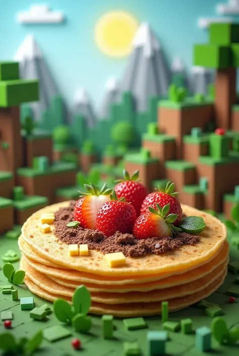 Generate crepes with Minecraft design 