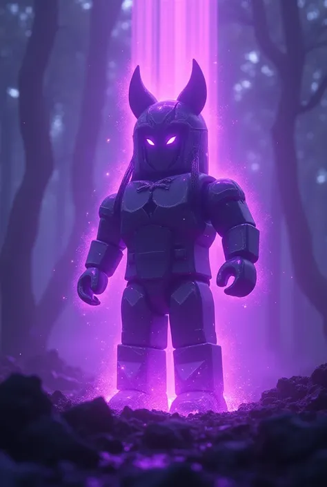 Make a Roblox character the night with purple rays