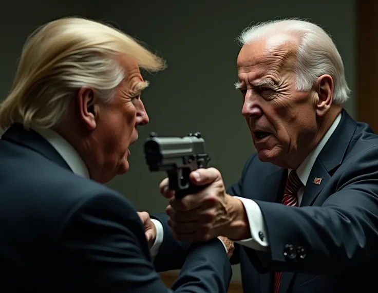 joe bidden shooting from gun to trump