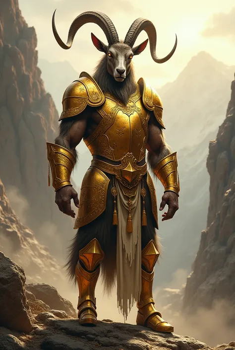 Goat armor made of gold 