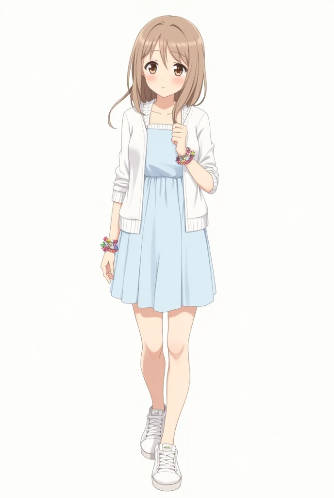 15. Yumi Aizawa - Ultimate Lucky Student

Appearance: Yumi has shoulder-length, light brown hair tied with a plain white ribbon. Her brown eyes are wide and innocent, and her expression often seems a bit confused.
Outfit: She wears a simple white cardigan ...