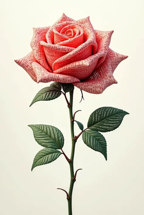 A rose formed by the words BioYina Estetica