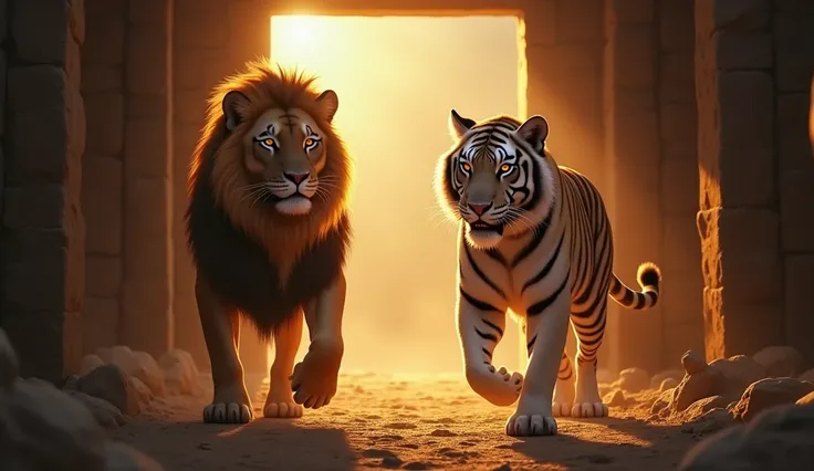 Lions and tiger entered Noah's house sent by God: