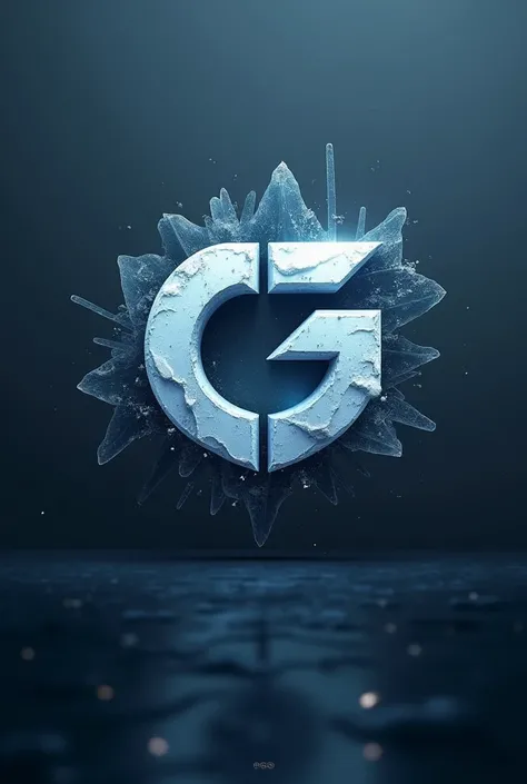 Unique logo with initials CG themed cold game theme


