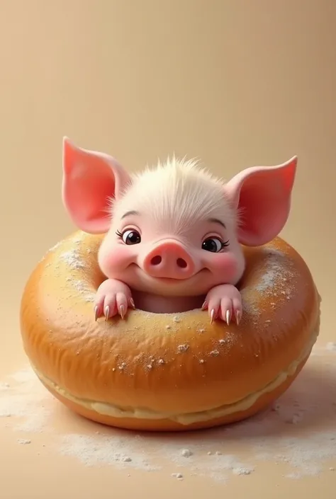 Pig in a bagel