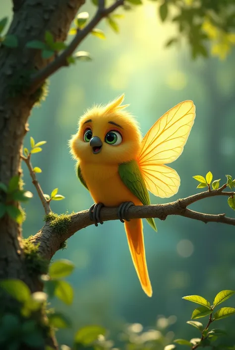 Once upon a time, there was a small fairy named Noori who lived in a beautiful forest. Noori’s biggest hobby was helping everyone. One day, she saw a little baby parrot had fallen from a tree and was crying loudly.

Noori picked it up and said, "Don’t worr...