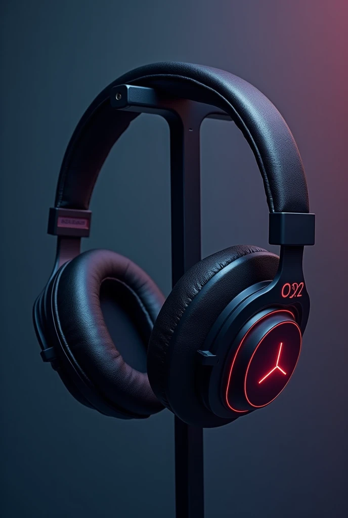 Create an advertisement for headphone-like headphones, That has a pretty cool and futuristic style, aimed at agers and young adults