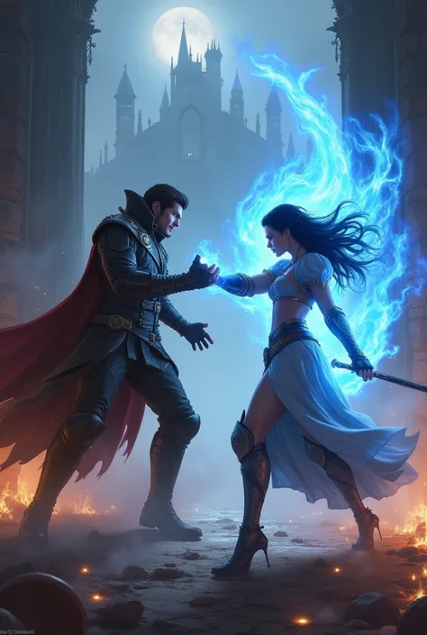 RICHTER BELMONT from Castlevania nocturnal VS.  Azula from Avatar The Last Airbender . fighting