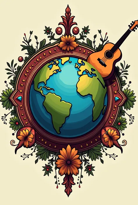 a logo of a world and something that has to do with corridos 