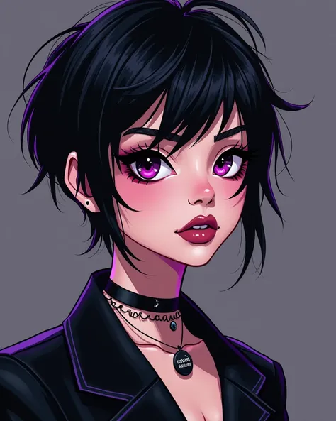 Create an avatar for my TikTok account I am a young Brazilian woman who is a bit of a goth with I want something very cool and young and my channel is about tips for promotions and gifts 