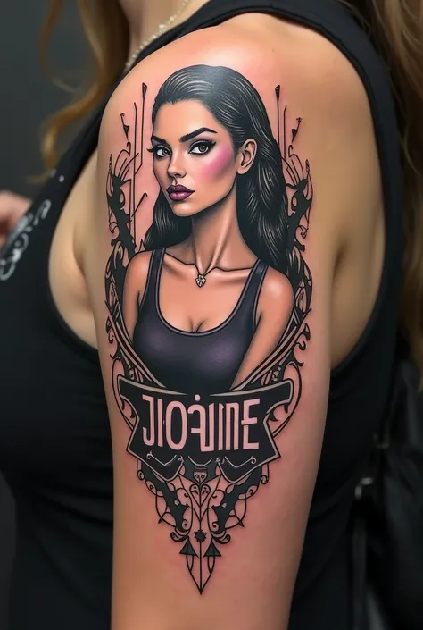 Tattoo that represents the name Joane that represents intelligence and power