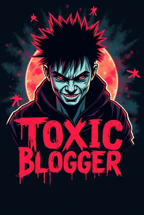 Create a blog logo named toxic blogger