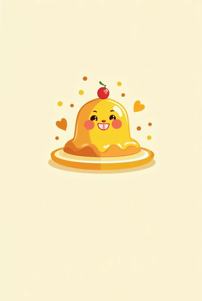 A logo for a company selling jellies and flan 