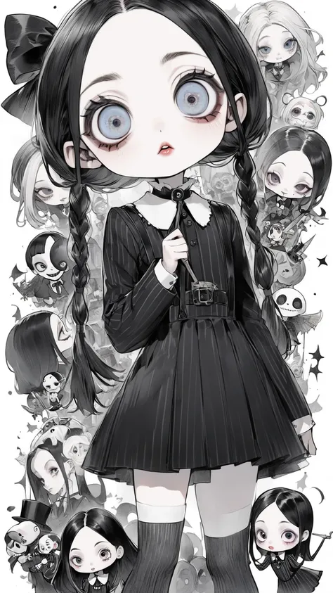 Tim Burton style 、Wednesday Adams （The Addams Family）、ソロ