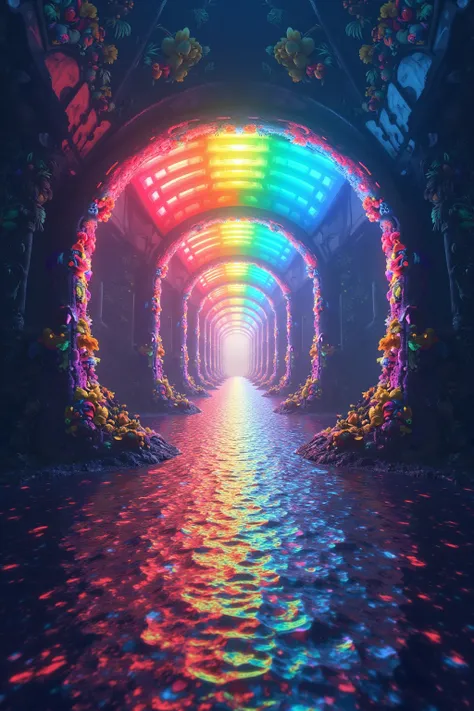    A Rainbow Bridge Rainbow Color Charming Digital Artwork Dynamic Energy Artwork Tindel's World of Effects！ Observing the volatility of the light 。 Dynamic Energy Artwork

 Ultra-Fine Color Art ， Psychedelic Art Style ，Hashinakabashi  、Colorful，Bright and...