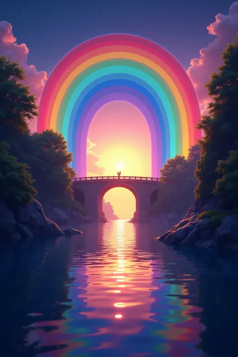    A Rainbow Bridge Rainbow Color Charming Digital Artwork Dynamic Energy Artwork Tindel's World of Effects！ Observing the volatility of the light 。 Dynamic Energy Artwork

 Ultra-Fine Color Art ， Psychedelic Art Style ，Hashinakabashi  、Colorful，Bright and...