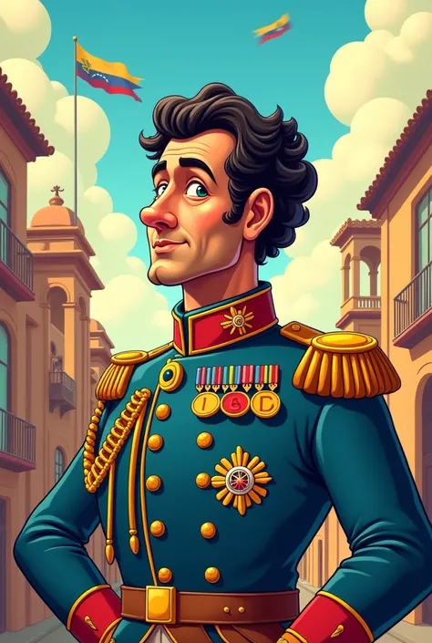 A cartoon Simon Bolivar