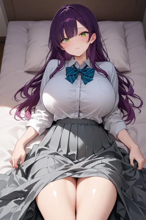 Big Breasts　 thighs　 Long Skirt　スリットから見える綺麗な thighs