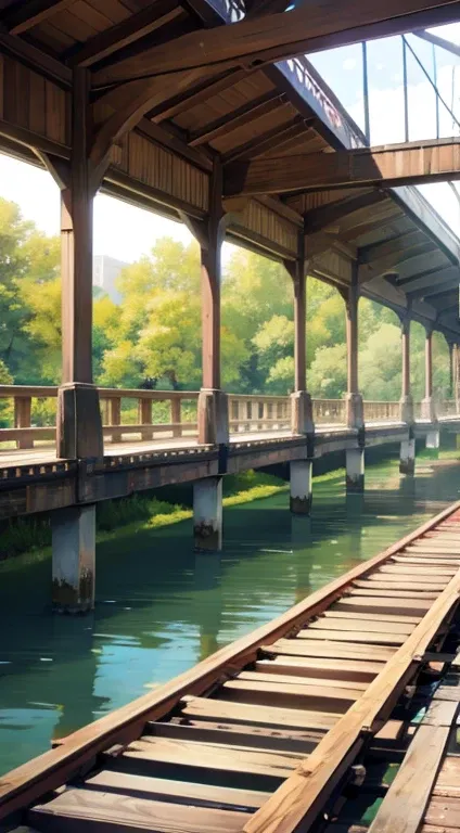 Wooden Trestle Bridges, Similar in style, connect