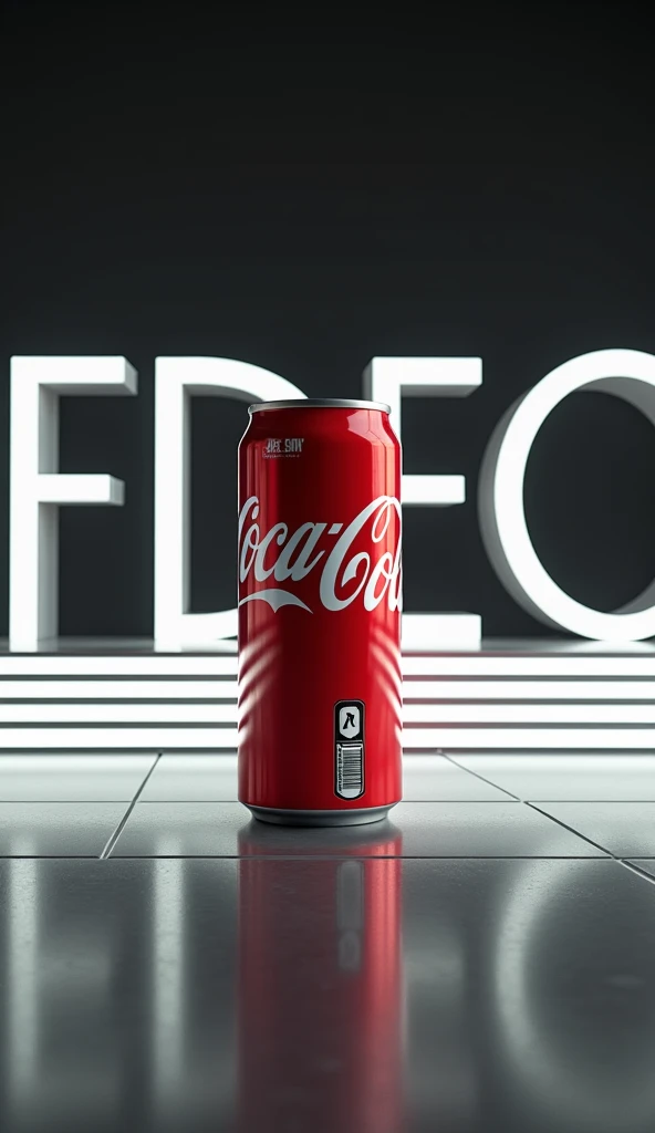 Can of Coca-Cola with its counter marked with the name codec in white 