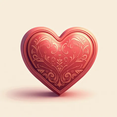 heart reward box romantic design, vector style