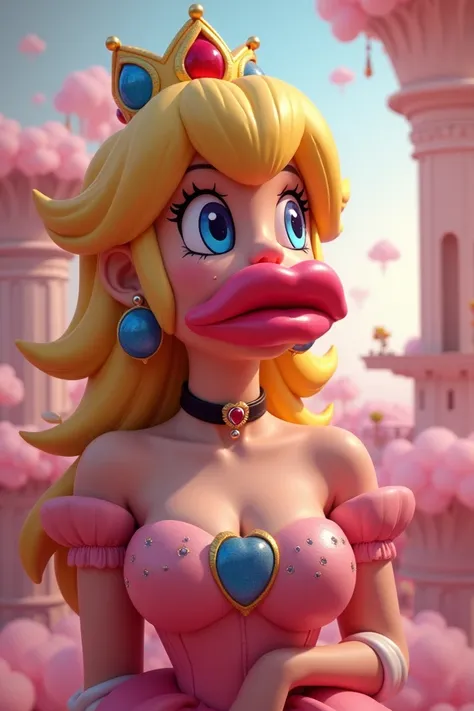 Princess peach, Bimbo, pumped up lips , fish lips,  dinghy lips  