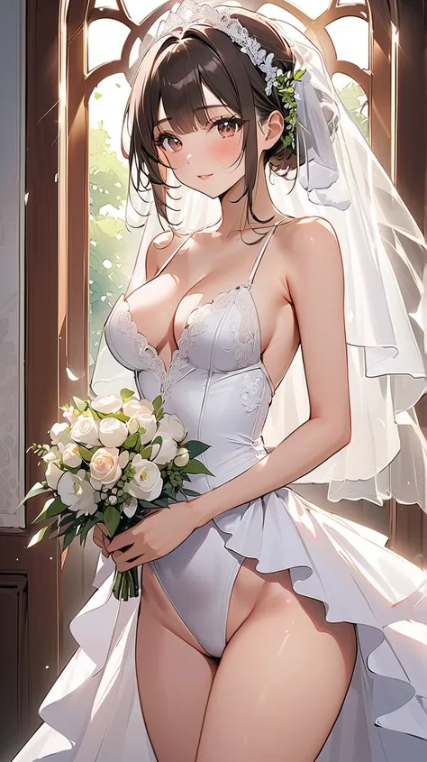 Leotard Wedding Dresses、panty peak,masterpiece 