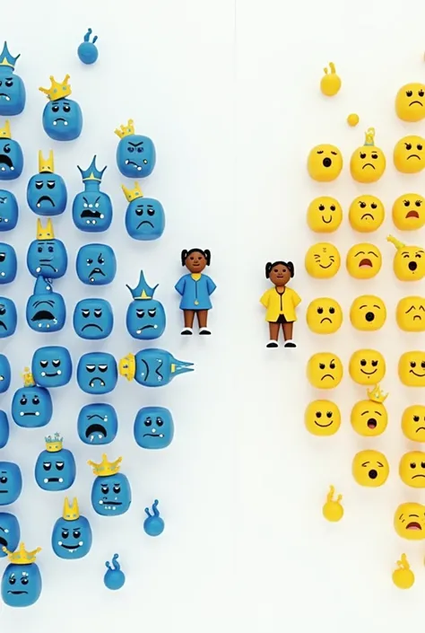 Current Representation:
Crying Students (Sad):
There are 20 crying students clustered on the left side.
Their emotions are represented by the word "Crying" and blue circles.
The clustering suggests shared sadness or failure.
Happy Students:
Two happy stude...