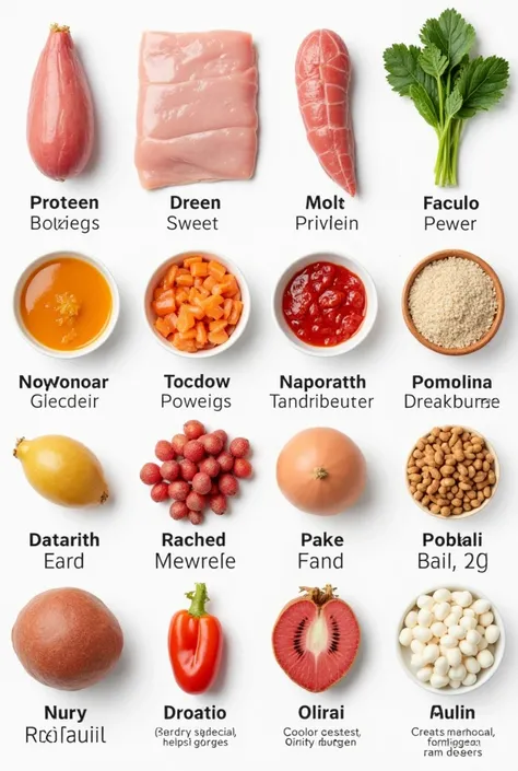 Protein sources with names