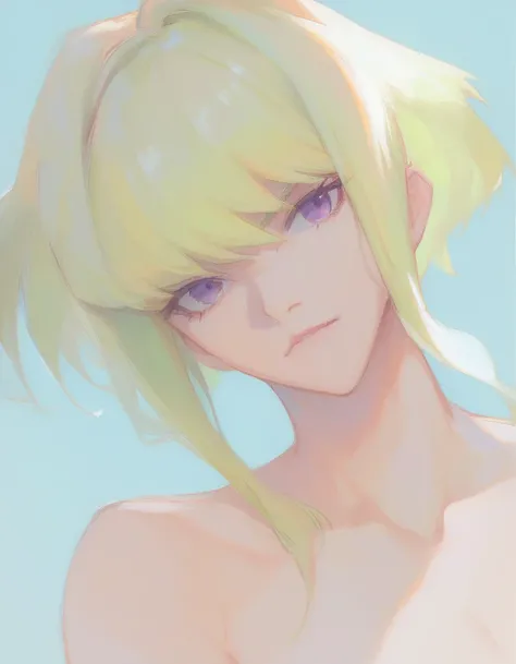 Lio fotia from promare coming out of the shower