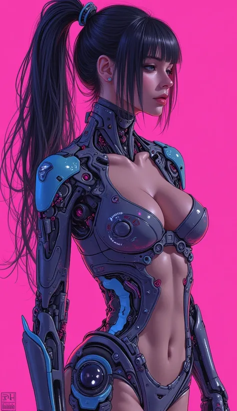 (masterpiece:1.2),(Highest quality),(Super detailed),(Ultra-high resolution),(Best illustrations),8k,wallpaper,Beautiful female cyborg,whole body,psychedelic,Vector art,Layered textures,progressive,pop,sf,cyber punk,Super sexy:2.0