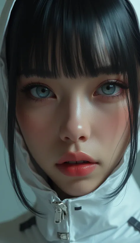 (( envelopes)), (( masterpiece)), ( Detailed : 1.4), 3D,beautiful eyes, posing from behind an image of a beautiful cyberpunk woman, hdr (High Dymanic Range),  ray traced ,,( Highly detailed Face and skin texture ),beautiful fine hands, NVIDIA RTX, super re...