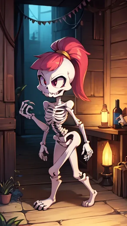 Female skeleton tiny toons adventure style 