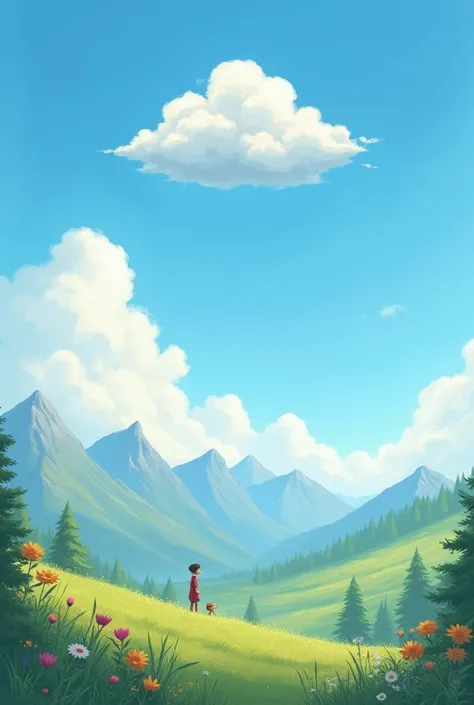 The Little Cloud
Up in the sky, high above the trees, floated a little cloud. It was all alone, with no other clouds to talk to. The sun shone brightly on it, making it feel warm and fuzzy.
"I wish I had a friend," sighed the little cloud. "It's lonely up ...