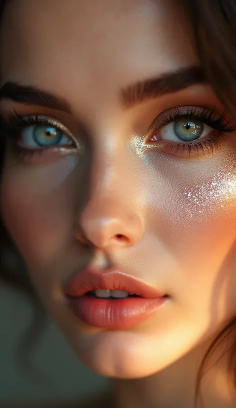 Beautiful makeup eyes of women