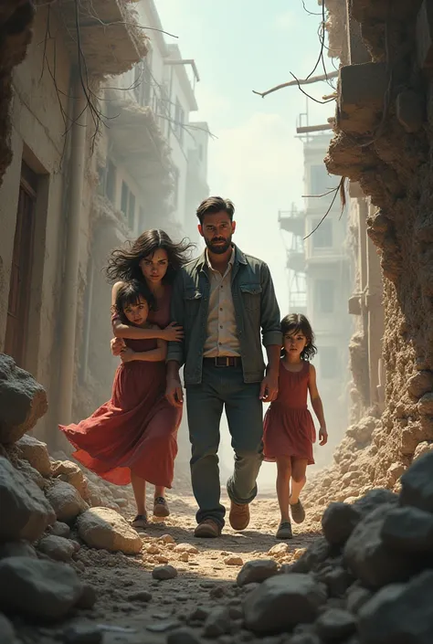 Pic of a family during earthquake



