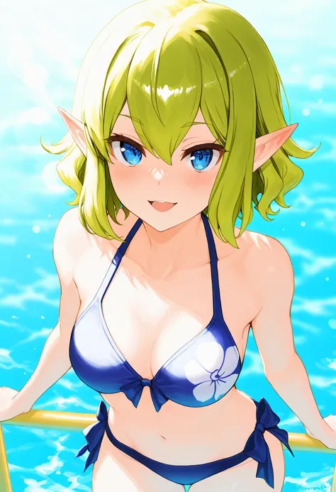 
Ryu Lion,RyuUCape、Blonde hair, green hair, blue eyes, pointed ears, (1girl bikini ocean watersplash bubble）best quality ( best quality )、(Nonsense)、( very detailed)、( very beautiful way to hold ) information best quality 、 Ultra-fine、Most HD、 very detaile...