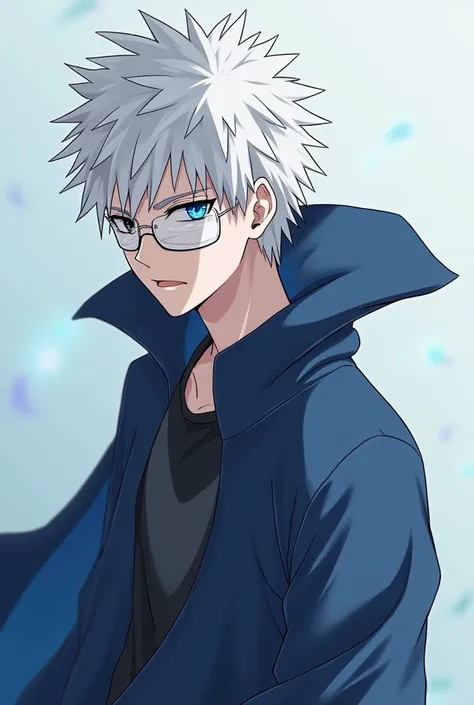 Create my Jujutsu kaisen character 

Name: Gray
Last name: Shiryus
Age: 25
Tall: 5'6
Gender: Male
Hair: white hair
Eye color: The right eye is black, the left eye is sapphire blue, they sparkle like crystals.
Eyelash: white
Power: Crystal 
Eyes covered by ...