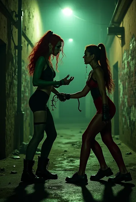 Poison ivy besiegt harley quinn