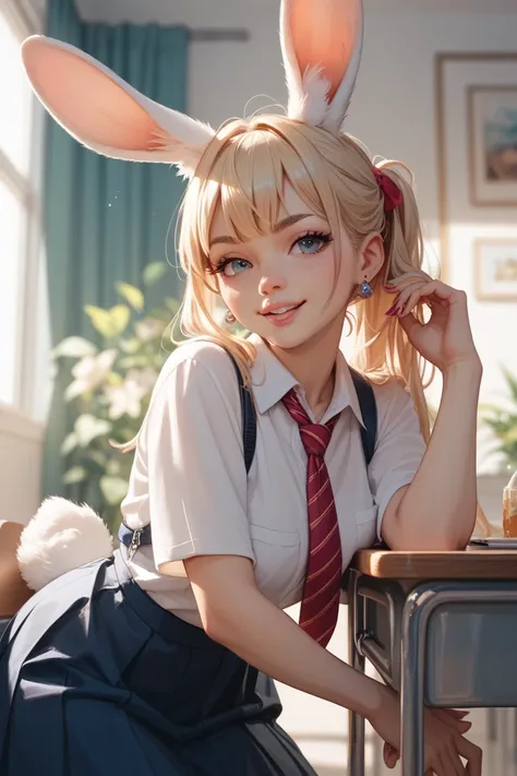 Rabbit go to school 